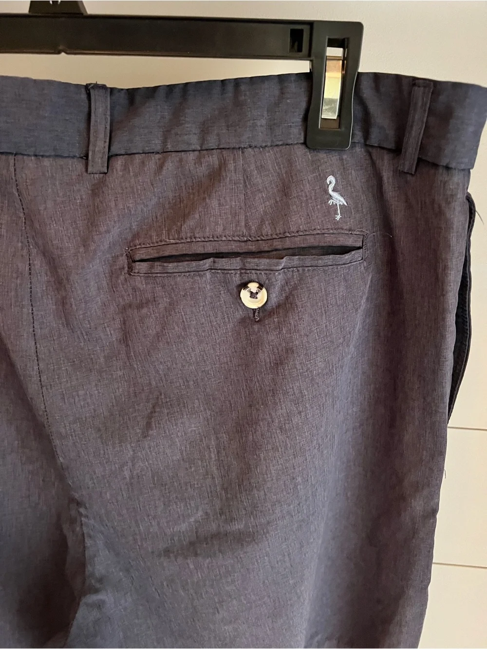 Men's Tailorbyrd Heathered Navy Dress Golf Performance Shorts Size 38